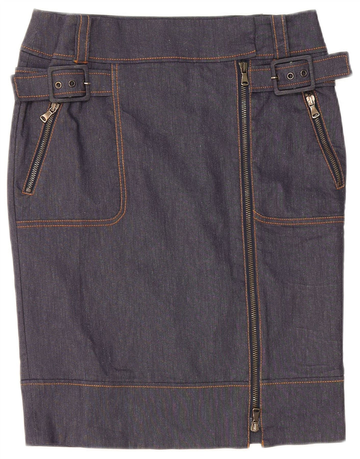 Gonna in denim da donna Max & Co. UK 10 Small W30 Blu Navy Poliammide