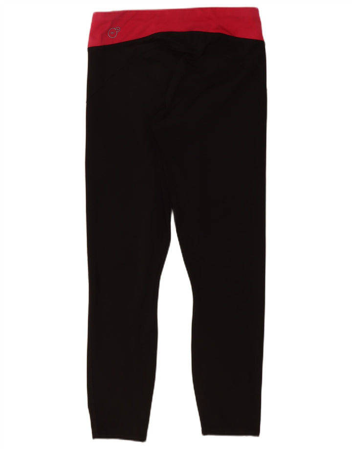 Leggings corti da donna Puma UK 8 Small Nero Poliestere color block