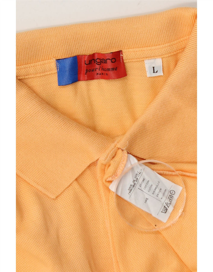 Polo Ungaro Uomo Large Arancione In Cotone