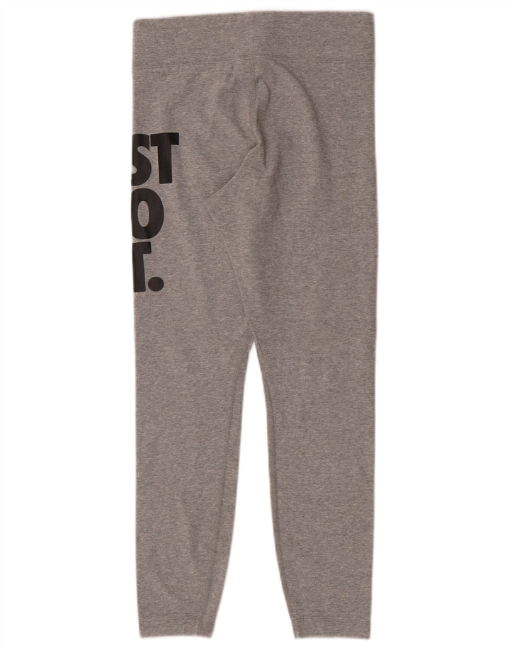 Leggings grafici da donna Nike UK 8 piccolo cotone chiazzato grigio