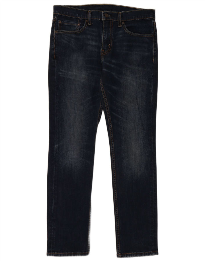 Levi's Uomo 511 Slim Jeans W32 L32 Cotone Blu Navy