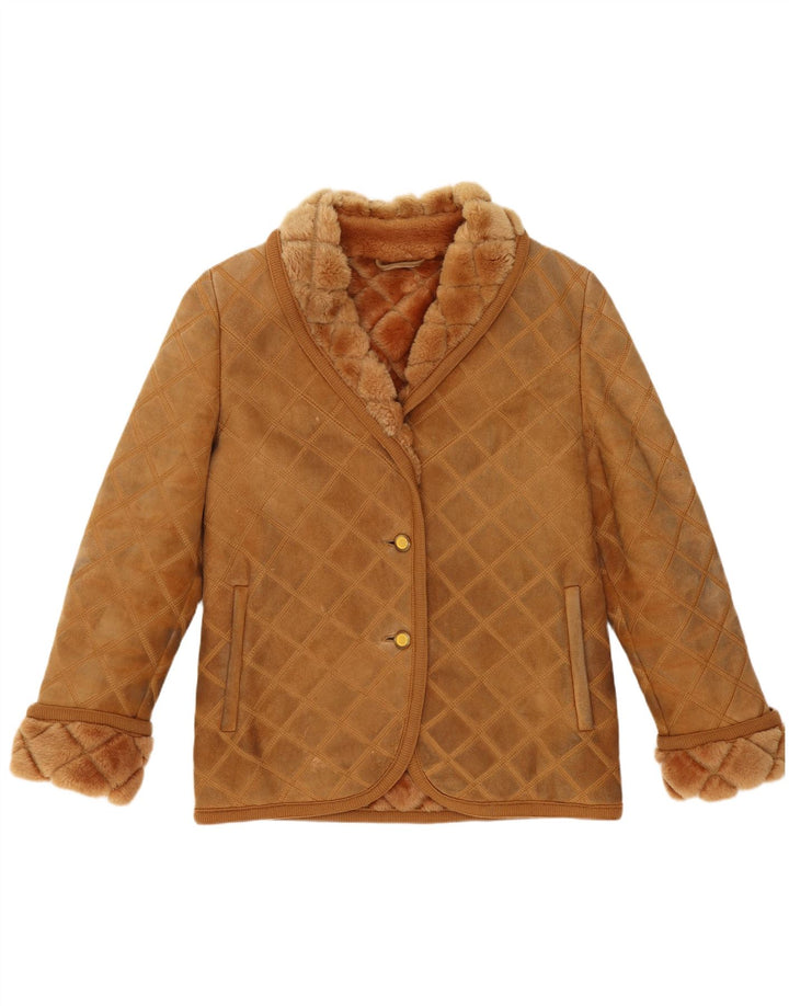 Giacca in shearling da donna Rupp & Taureck Couture UK 14 Marrone medio