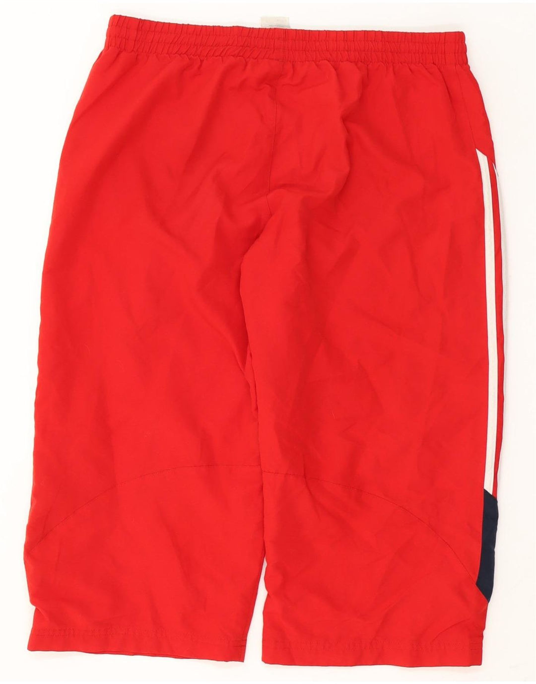 Pantaloncini sportivi da uomo Adidas Bermuda, poliestere color block rosso medio