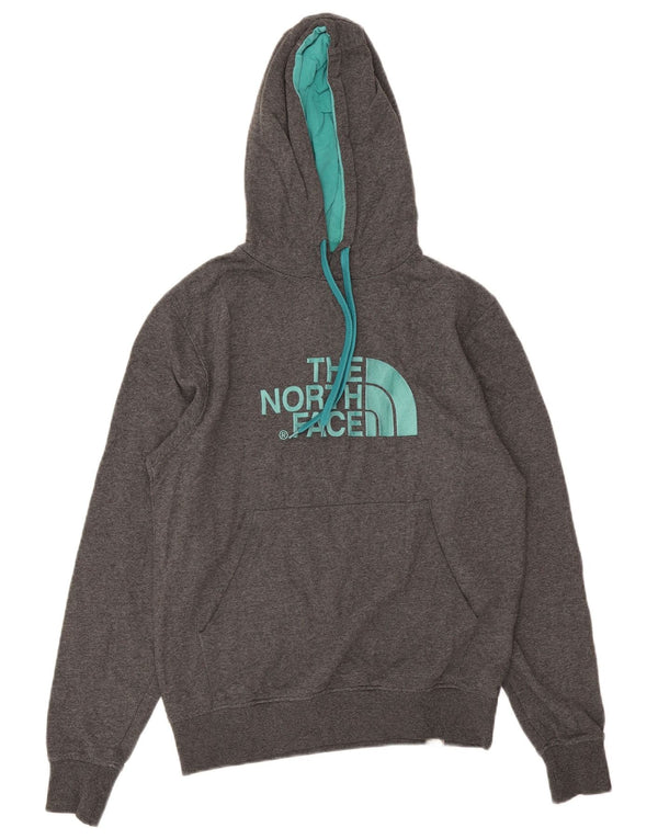 Felpa con cappuccio grafica da uomo The North Face piccola in cotone grigio