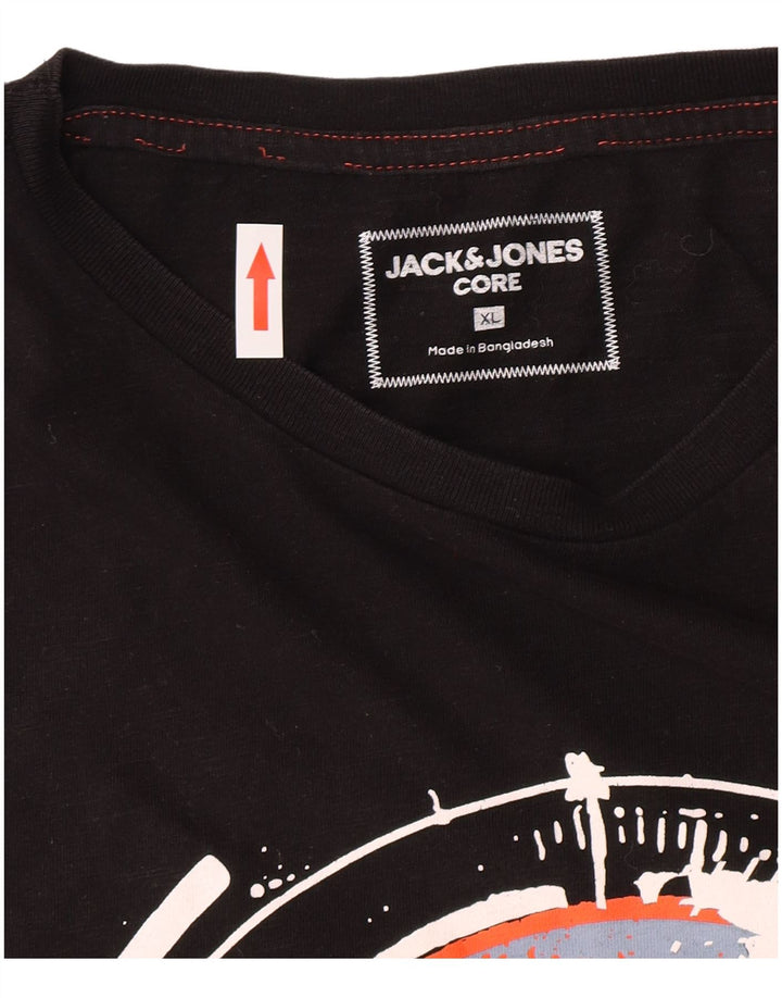 T-shirt grafica da uomo Jack & Jones Top XL Nera