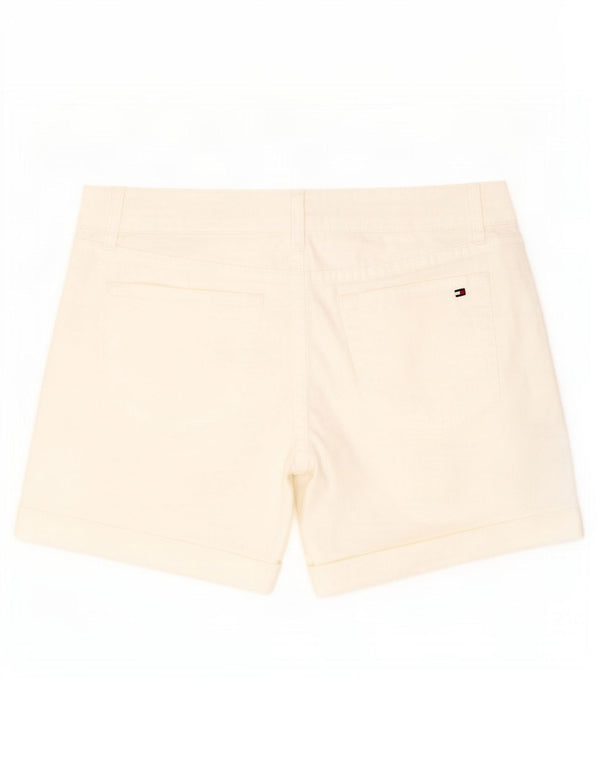 Pantaloncini chino da donna Tommy Hilfiger US 6 medi W32 cotone bianco