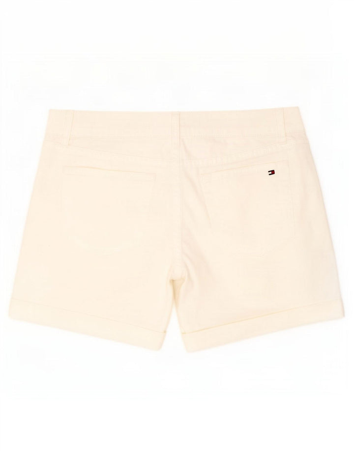 Pantaloncini chino da donna Tommy Hilfiger US 6 medi W32 cotone bianco
