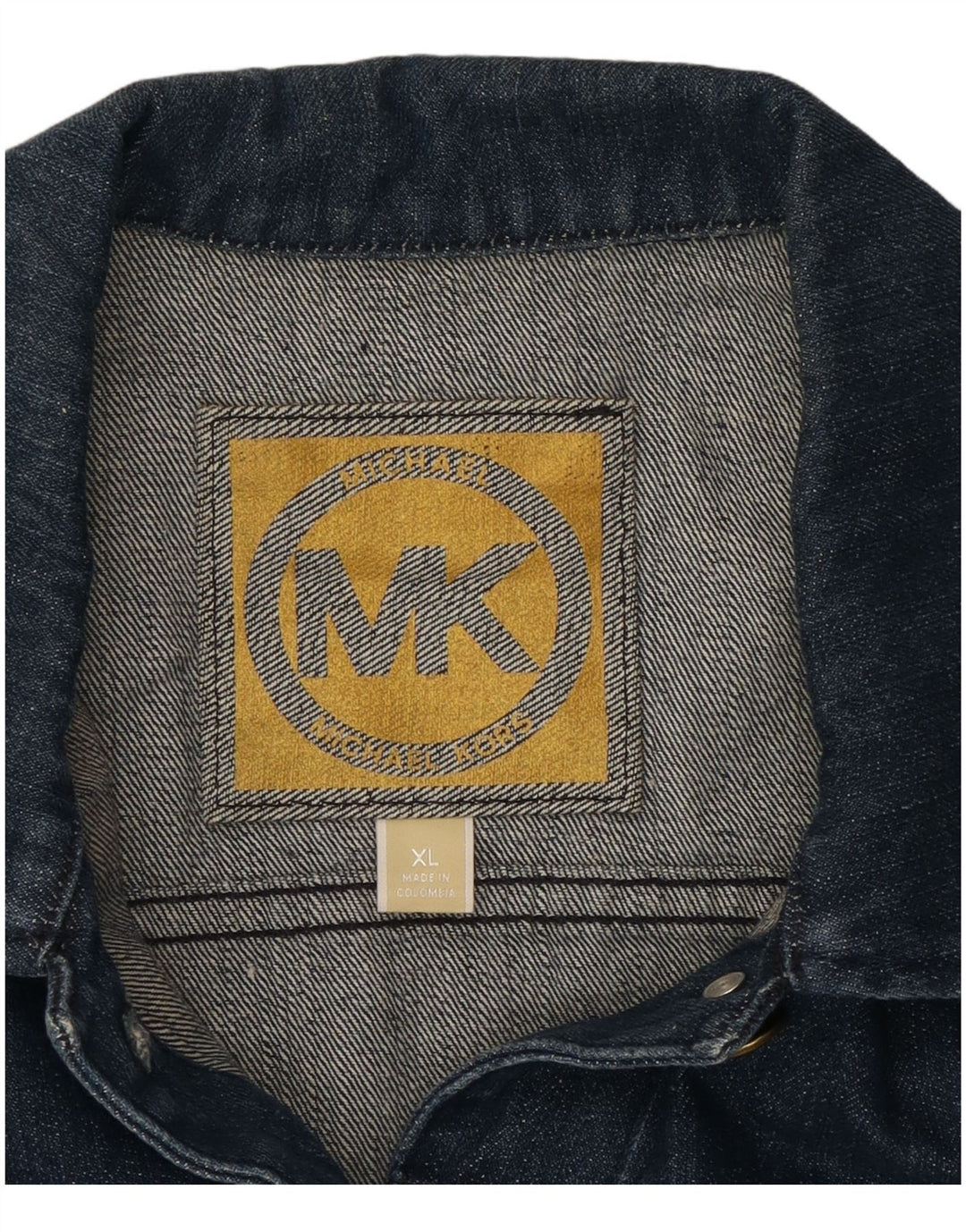 MICHAEL KORS Giacca corta in denim da donna UK 18 XL Cotone blu