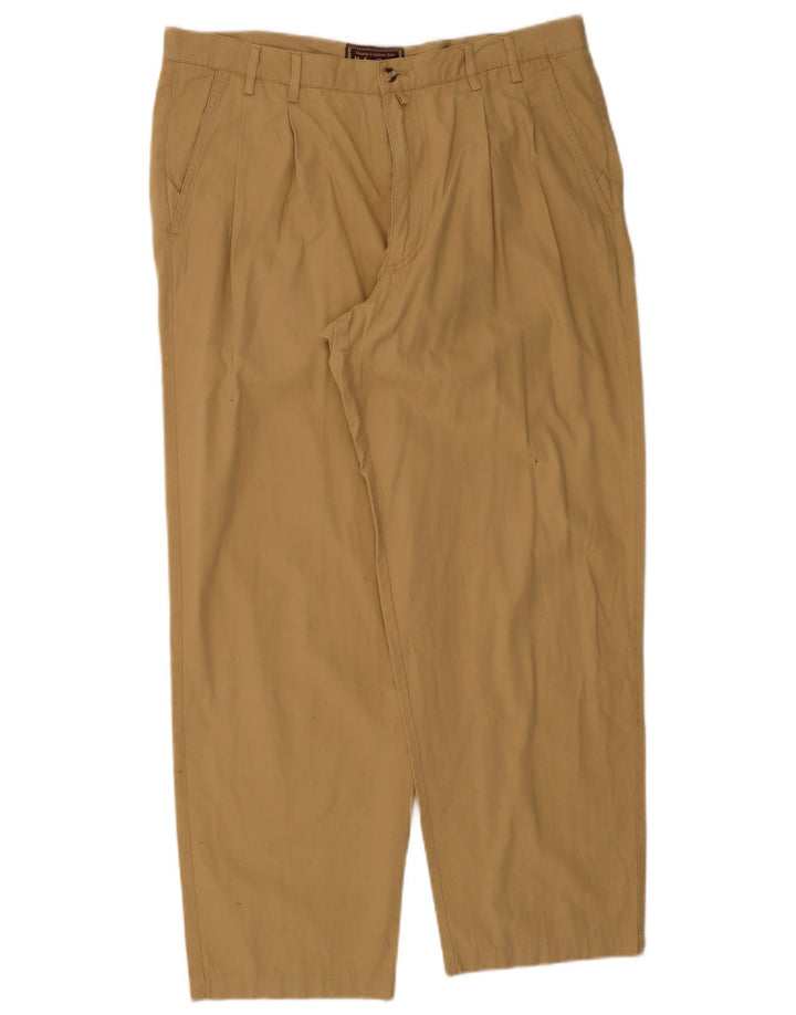 Pantaloni chino con pegging da uomo Marlboro Classics W36 L30 Beige