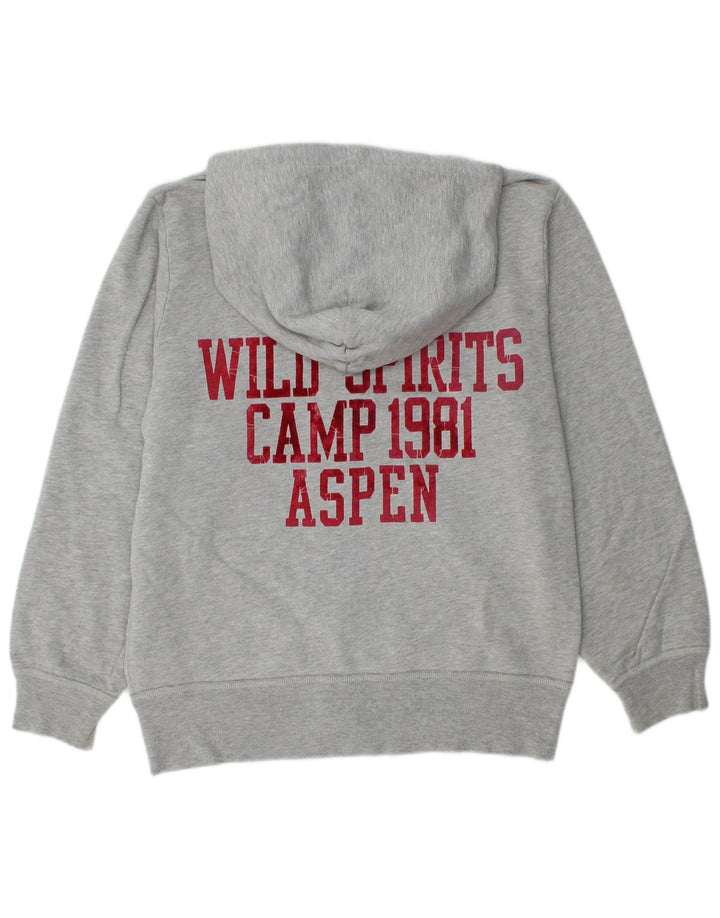 REPLAY Mens Graphic Zip Hoodie Sweater Medium Grey