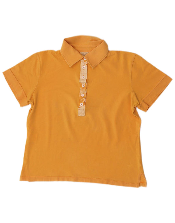 Polo grafica da donna ALVIERO MARTINI UK 18 XL Gialla
