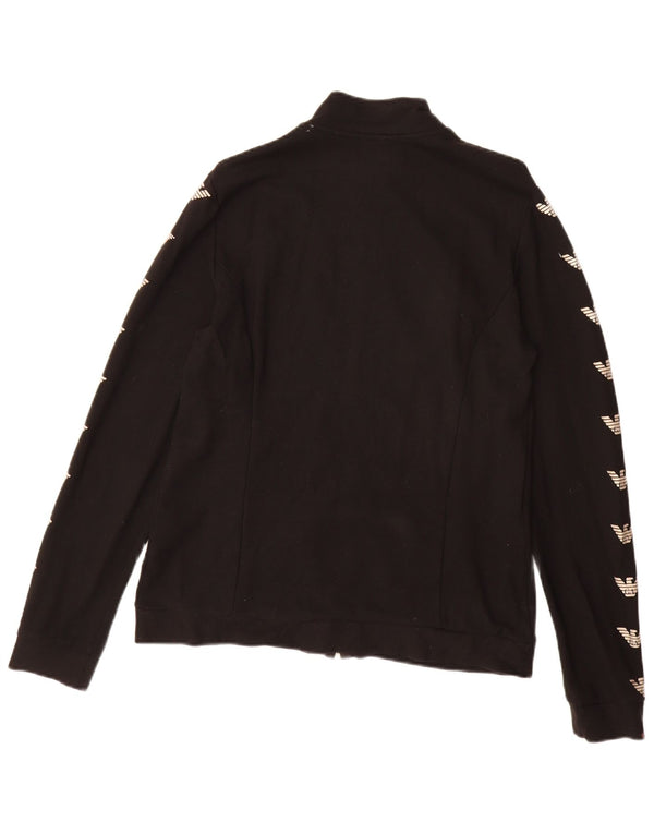 EMPORIO ARMANI Giacca da tuta con grafica per ragazzi 15-16 anni XL Nera