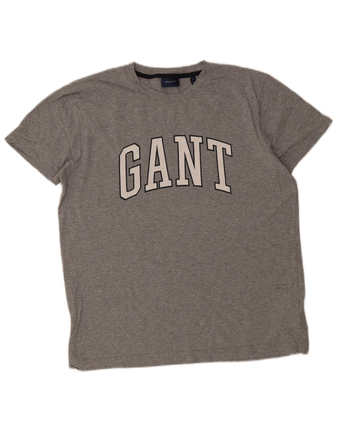 Gant T-shirt grafica da uomo Top grande in cotone grigio