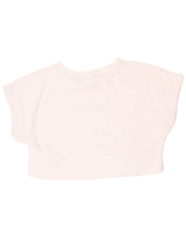 T-shirt corta con grafica Zara per ragazze 9-10 anni Bianca