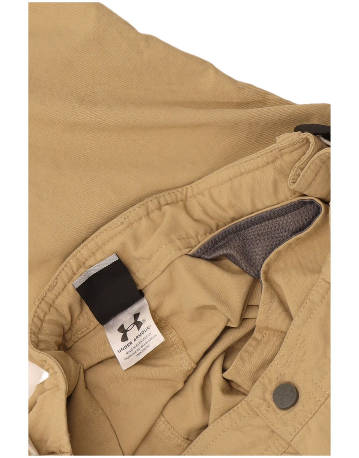 Pantaloni cargo dritti da donna Under Armour W24 L30 nylon beige