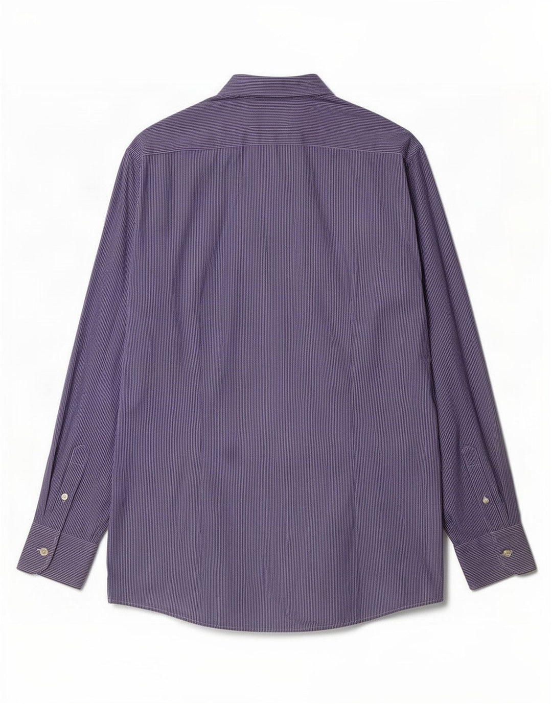 Camicia Benetton Uomo Gessato Blu Medio