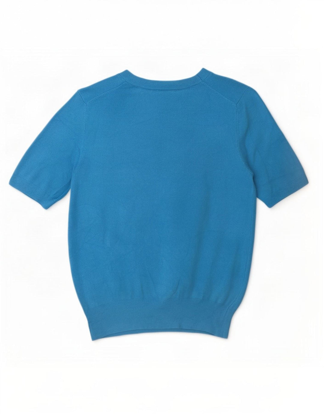 T-shirt Zara da donna Top UK 12 viscosa blu medio