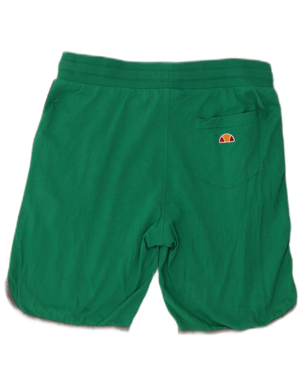 Ellesse Womens Graphic Sport Shorts UK 14 Medium  Green