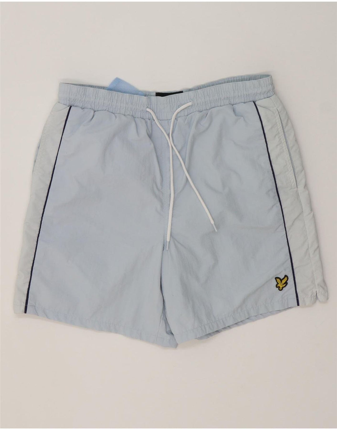 Pantaloncini da bagno da uomo Lyle & Scott in poliestere blu medio