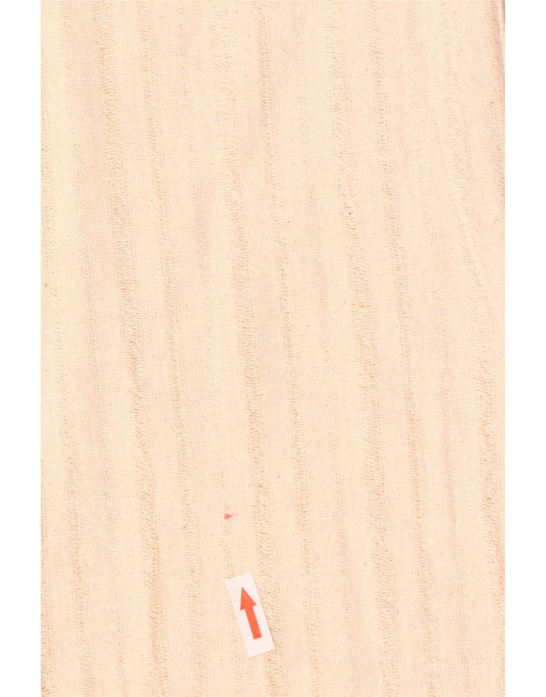 Gilet da donna Mills UK 16 grande cotone a righe bianco sporco