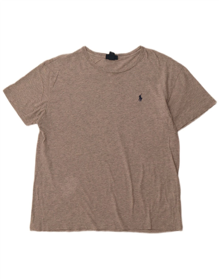 POLO RALPH LAUREN T-shirt da uomo Top in cotone grigio medio