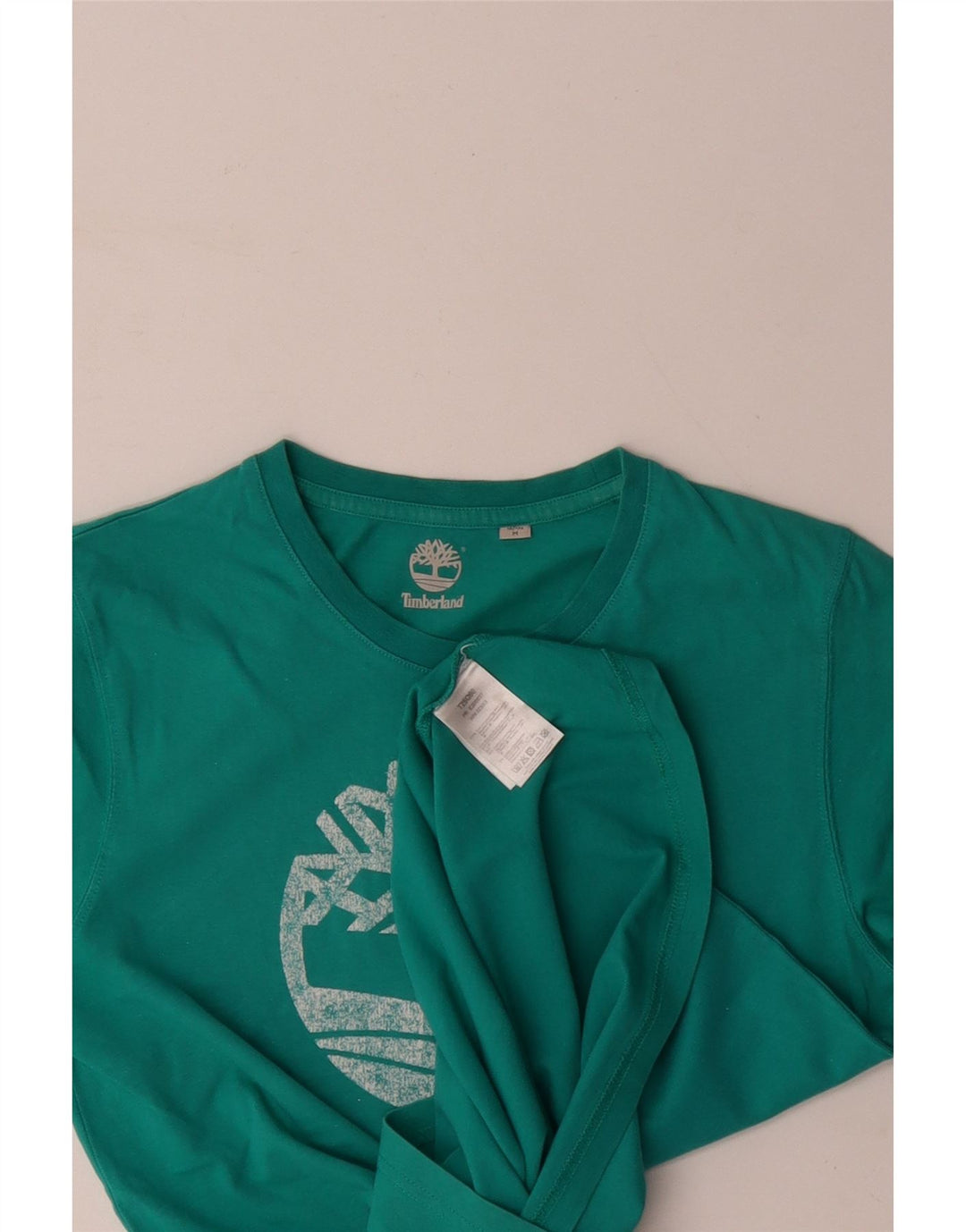 TIMBERLAND T-shirt grafica da uomo Top in cotone blu medio
