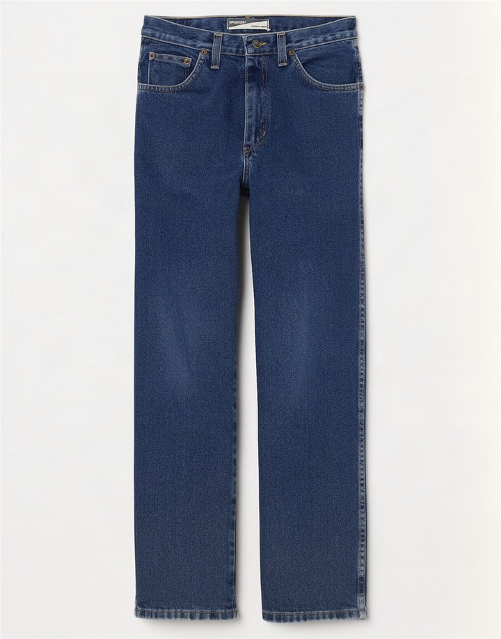 Jeans dritti regolari da uomo Wrangler W30 L30 cotone blu