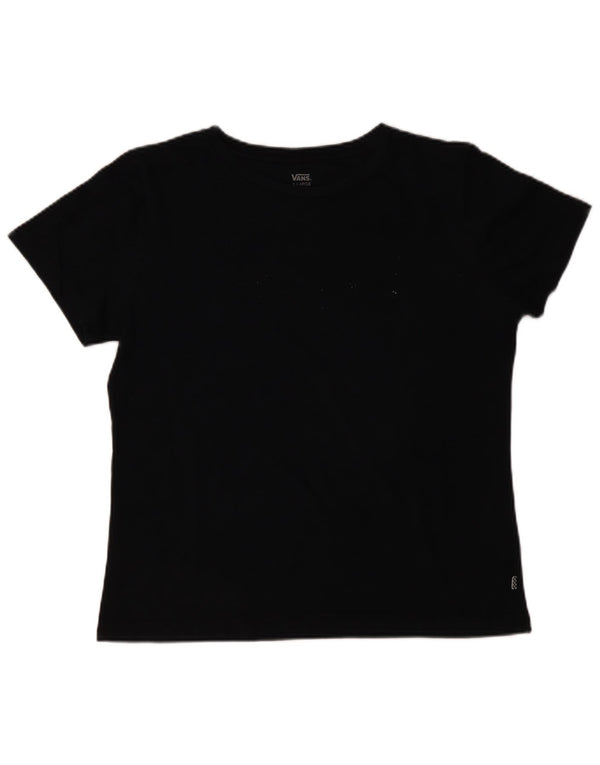 T-shirt da donna VANS Top UK 18 XL cotone nero