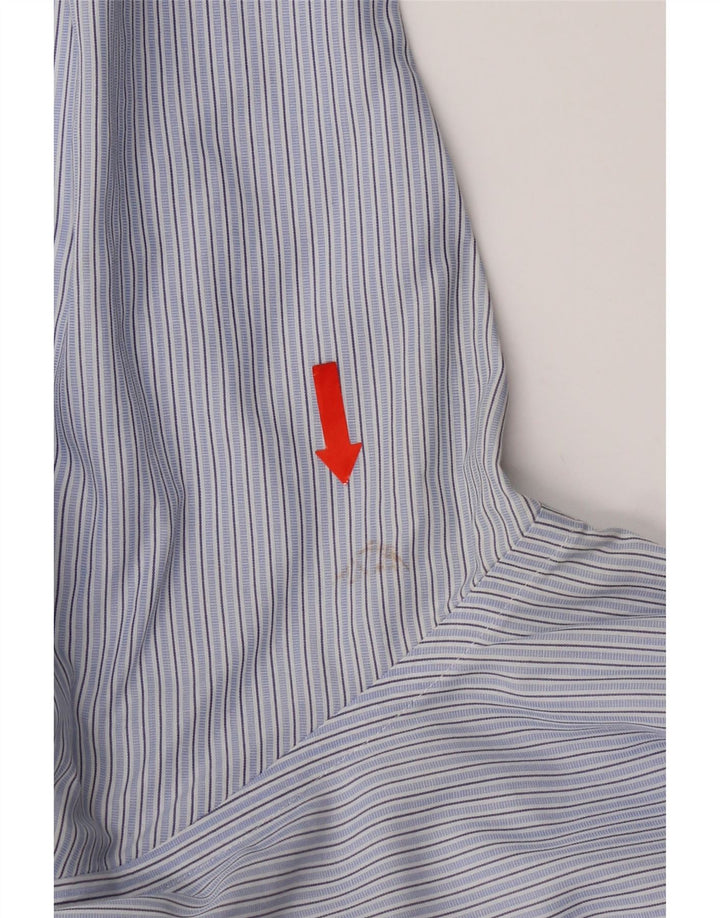 Camicia Brooks Brothers da uomo 346 taglia 15 cotone a righe blu medio