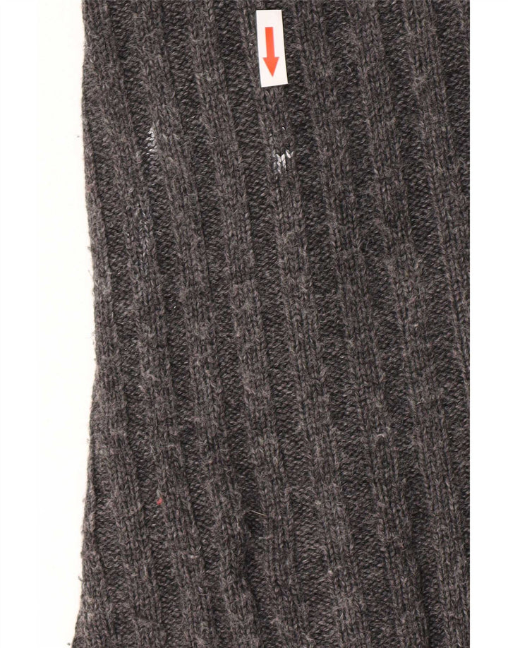 Maglione cardigan asimmetrico da donna Marks & Spencer UK 12/14 Grigio medio