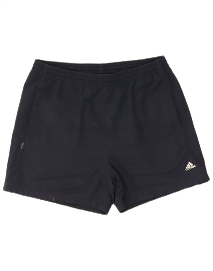 Pantaloncini sportivi da uomo Adidas Large blu navy in poliestere