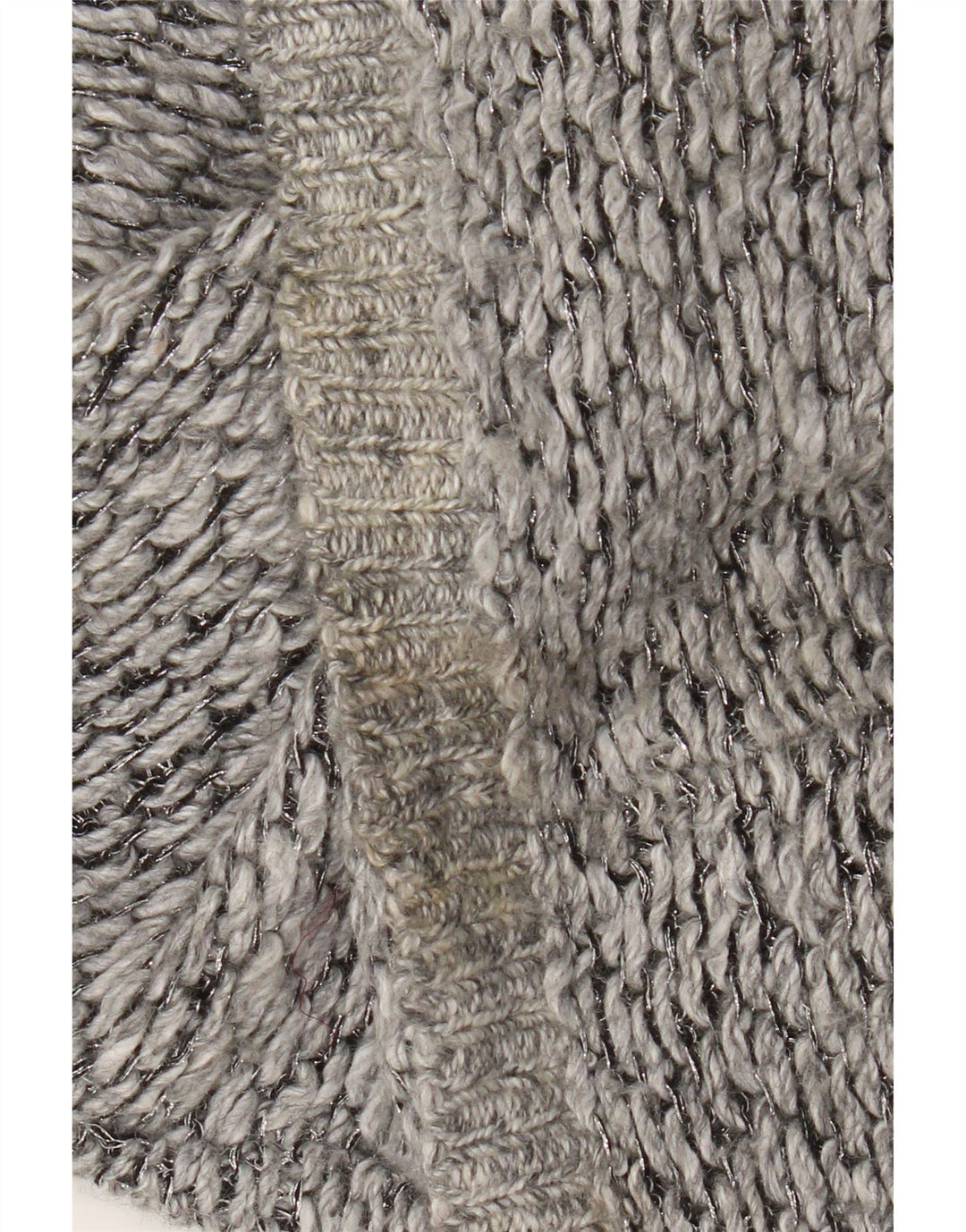 Maglione maglione girocollo da donna Whistles UK 16 Grande poliestere screziato grigio