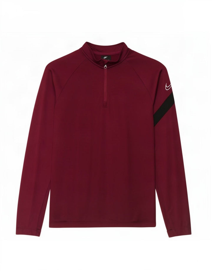 Top della tuta Nike da ragazzo con grafica pullover 10-11 anni bordeaux medio