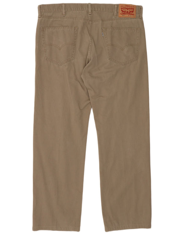 Pantaloni Levi's Uomo 505 Regular Fit in velluto a coste W38 L32 Cotone Beige