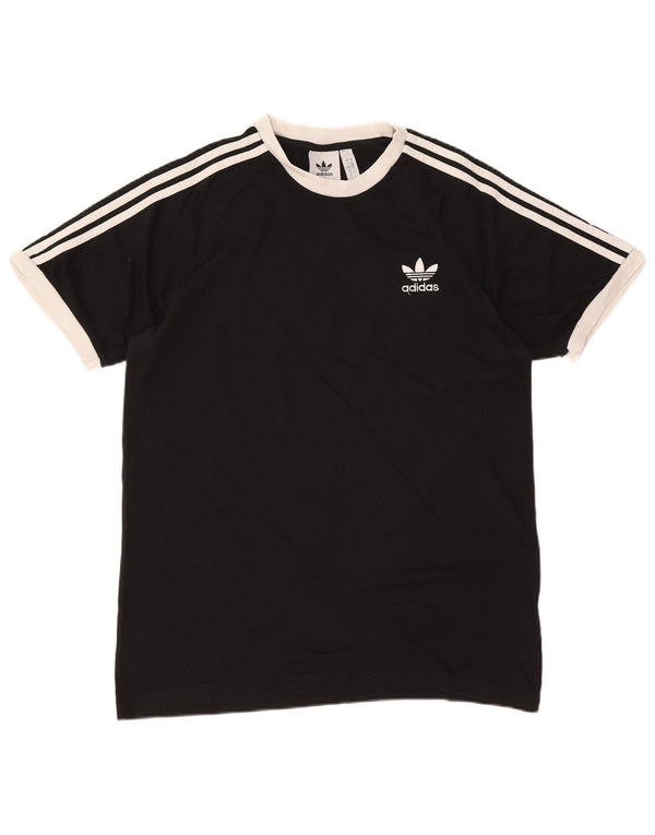 T-shirt Adidas da uomo Top Large in cotone nero