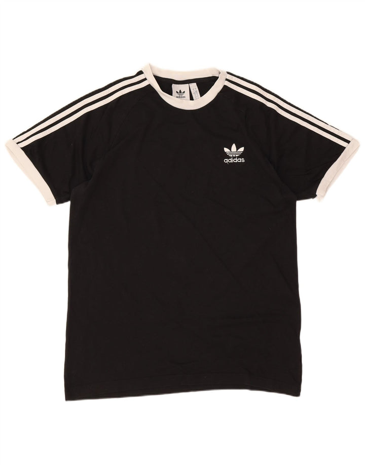 T-shirt Adidas da uomo Top Large in cotone nero