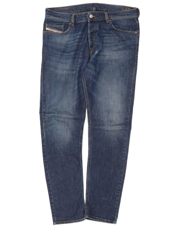 Jeans slim da uomo D-Luster Diesel W34 L30 cotone blu