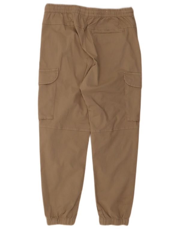 Pantaloni cargo da jogging da uomo Zara medi W31 L27 in cotone beige
