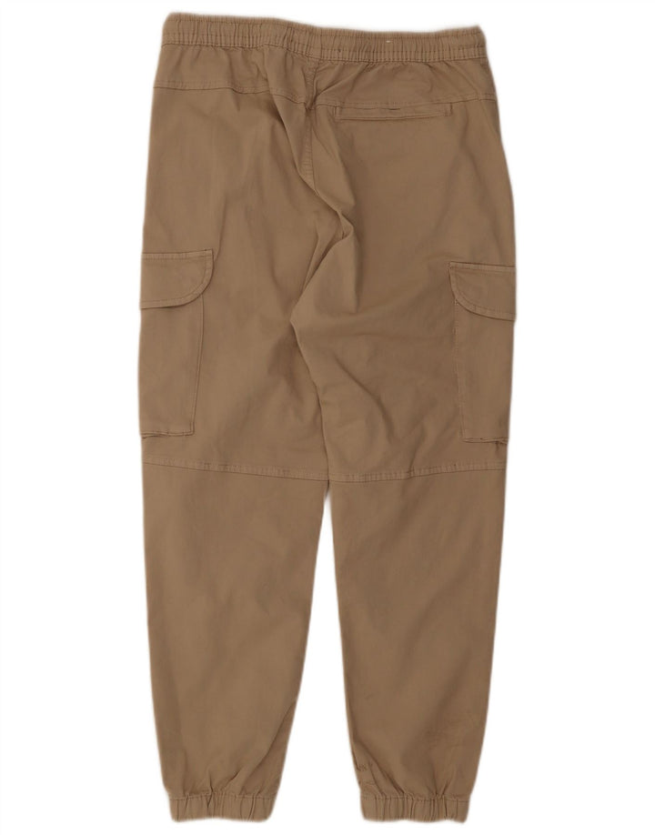 Pantaloni cargo da jogging da uomo Zara medi W31 L27 in cotone beige