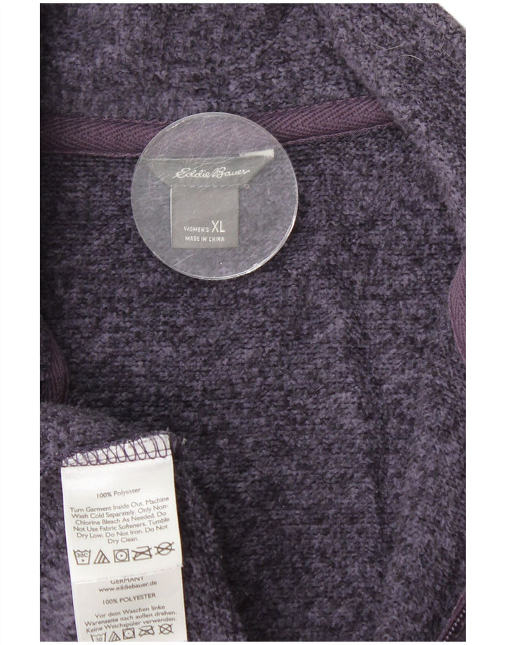 EDDIE BAUER Giacca da tuta da donna UK 18 XL Poliestere blu navy