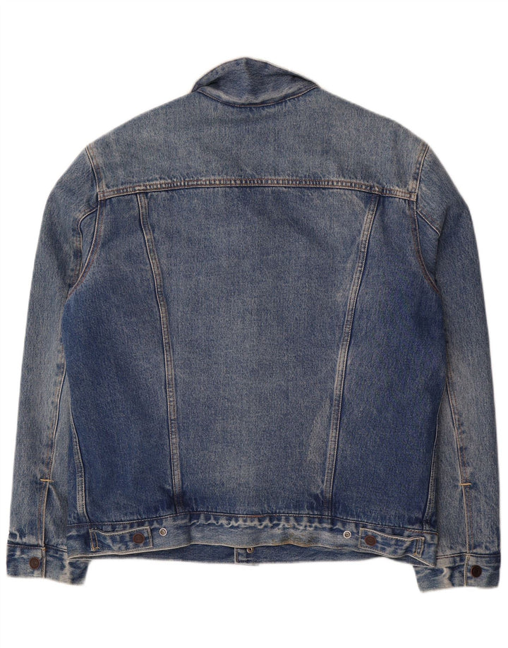 Giacca Levi's da uomo in denim sherpa UK 40 grande cotone blu