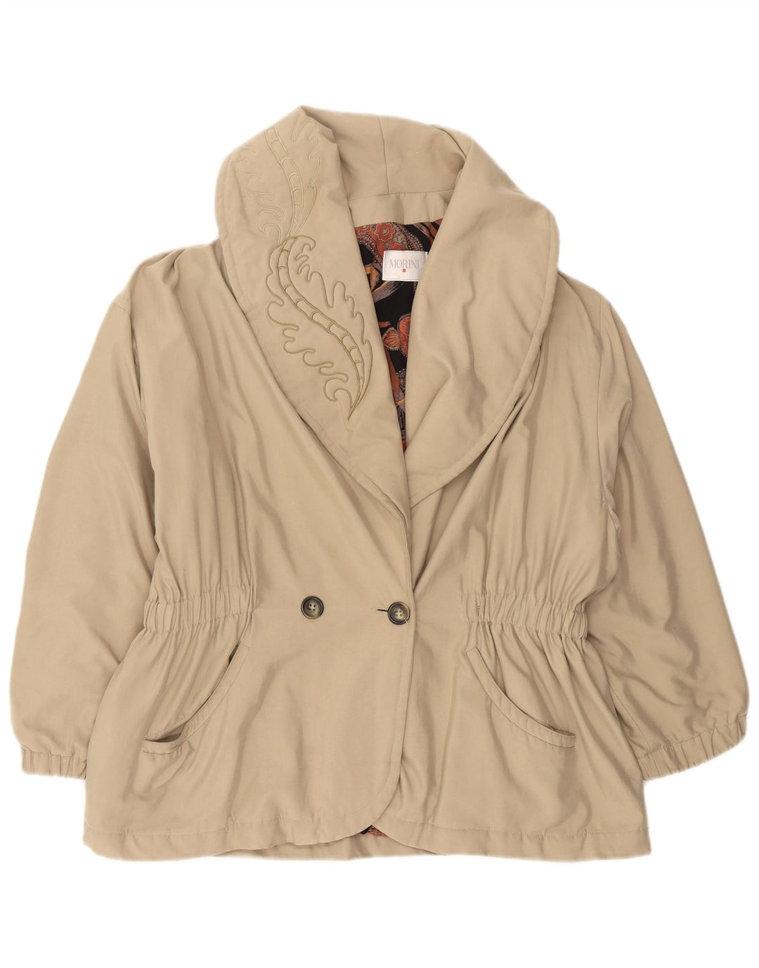 Cappotto vintage da donna UK 16 grande beige