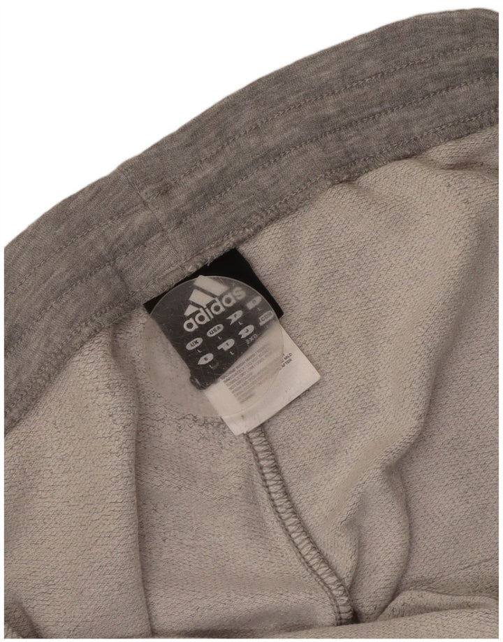 Pantaloni da tuta da uomo Adidas Joggers grandi in cotone grigio
