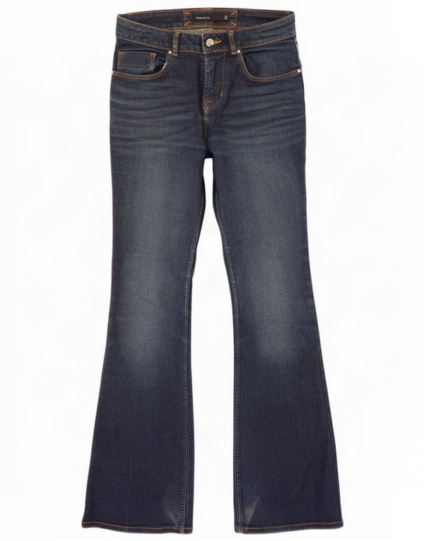Karen Millen Womens Flared Jeans UK 6 XS W24 L32 Blue Cotton