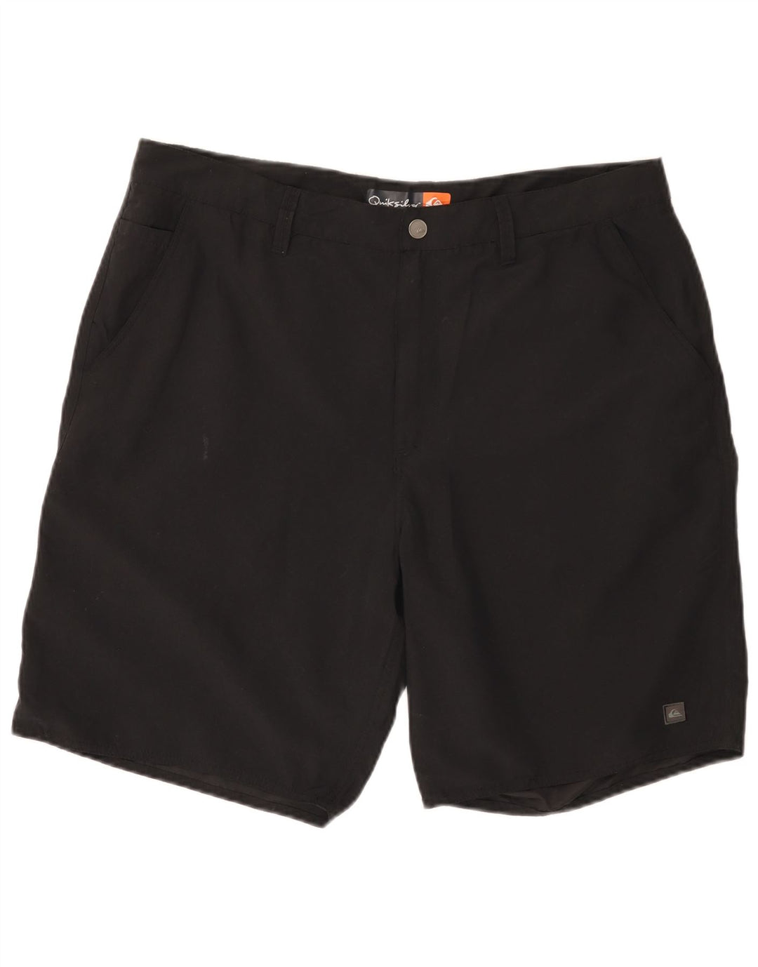 Pantaloncini chino da uomo Quiksilver W36 grandi in poliestere nero