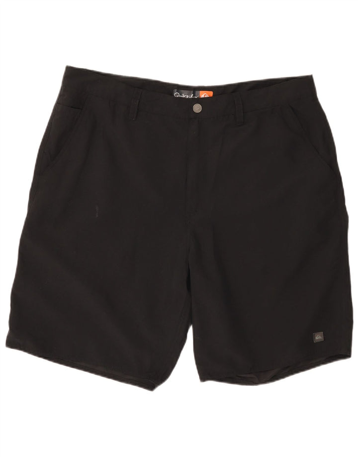 Pantaloncini chino da uomo Quiksilver W36 grandi in poliestere nero