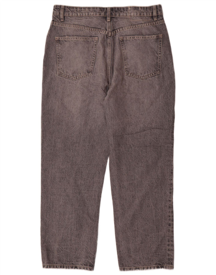 Jeans dritti da donna Zara EU 42 Large W32 L27 Grigio