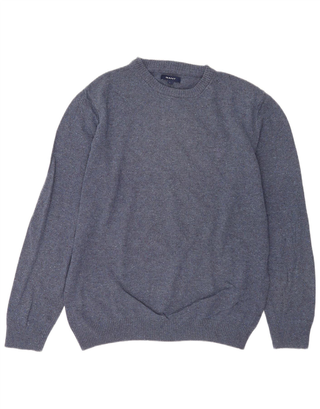 Gant Maglione da uomo girocollo maglione grande lana screziata blu