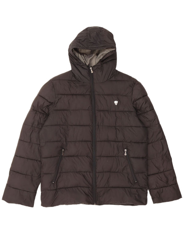 Giacca imbottita con cappuccio da uomo Lotto UK 44 2XL poliestere nero