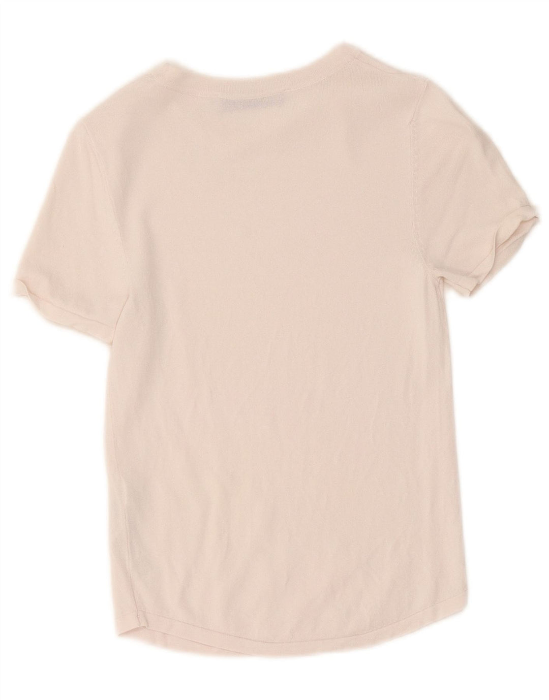 T-shirt corta da donna Zara UK 8 piccola in viscosa bianca